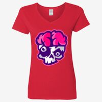 Ladies' Heavy Cotton™ V-Neck T-Shirt Thumbnail