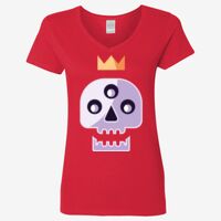 Ladies' Heavy Cotton™ V-Neck T-Shirt Thumbnail