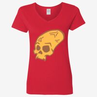 Ladies' Heavy Cotton™ V-Neck T-Shirt Thumbnail