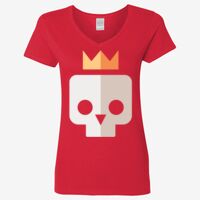 Ladies' Heavy Cotton™ V-Neck T-Shirt Thumbnail