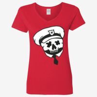 Ladies' Heavy Cotton™ V-Neck T-Shirt Thumbnail