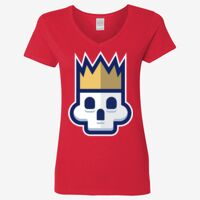 Ladies' Heavy Cotton™ V-Neck T-Shirt Thumbnail