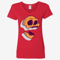 Ladies' Heavy Cotton™ V-Neck T-Shirt Thumbnail