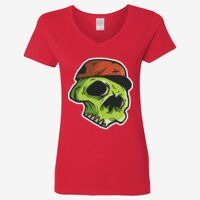 Ladies' Heavy Cotton™ V-Neck T-Shirt Thumbnail