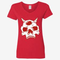 Ladies' Heavy Cotton™ V-Neck T-Shirt Thumbnail