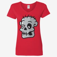 Ladies' Heavy Cotton™ V-Neck T-Shirt Thumbnail