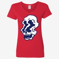 Ladies' Heavy Cotton™ V-Neck T-Shirt Thumbnail