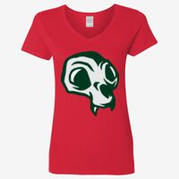 Ladies' Heavy Cotton™ V-Neck T-Shirt Thumbnail