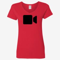 Ladies' Heavy Cotton™ V-Neck T-Shirt Thumbnail