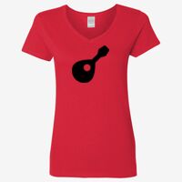 Ladies' Heavy Cotton™ V-Neck T-Shirt Thumbnail