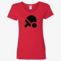 Ladies' Heavy Cotton™ V-Neck T-Shirt Thumbnail