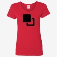 Ladies' Heavy Cotton™ V-Neck T-Shirt Thumbnail