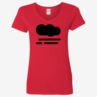 Ladies' Heavy Cotton™ V-Neck T-Shirt Thumbnail