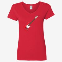 Ladies' Heavy Cotton™ V-Neck T-Shirt Thumbnail