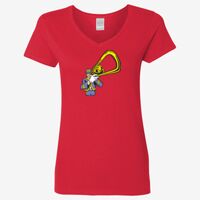 Ladies' Heavy Cotton™ V-Neck T-Shirt Thumbnail