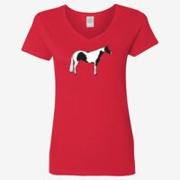 Ladies' Heavy Cotton™ V-Neck T-Shirt Thumbnail