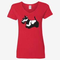 Ladies' Heavy Cotton™ V-Neck T-Shirt Thumbnail