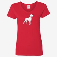 Ladies' Heavy Cotton™ V-Neck T-Shirt Thumbnail