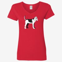 Ladies' Heavy Cotton™ V-Neck T-Shirt Thumbnail