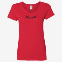 Ladies' Heavy Cotton™ V-Neck T-Shirt Thumbnail