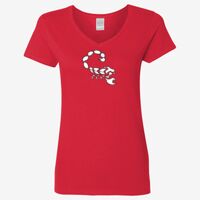 Ladies' Heavy Cotton™ V-Neck T-Shirt Thumbnail