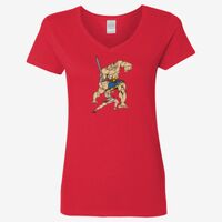 Ladies' Heavy Cotton™ V-Neck T-Shirt Thumbnail