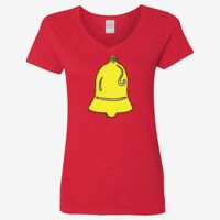 Ladies' Heavy Cotton™ V-Neck T-Shirt Thumbnail