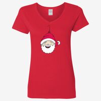 Ladies' Heavy Cotton™ V-Neck T-Shirt Thumbnail