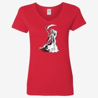 Ladies' Heavy Cotton™ V-Neck T-Shirt Thumbnail