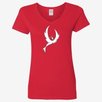 Ladies' Heavy Cotton™ V-Neck T-Shirt Thumbnail