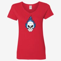 Ladies' Heavy Cotton™ V-Neck T-Shirt Thumbnail