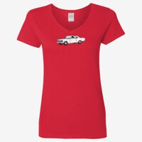 Ladies' Heavy Cotton™ V-Neck T-Shirt Thumbnail