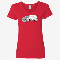 Ladies' Heavy Cotton™ V-Neck T-Shirt Thumbnail