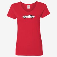 Ladies' Heavy Cotton™ V-Neck T-Shirt Thumbnail