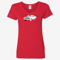 Ladies' Heavy Cotton™ V-Neck T-Shirt Thumbnail