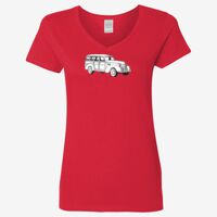 Ladies' Heavy Cotton™ V-Neck T-Shirt Thumbnail