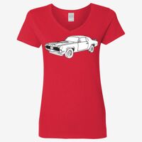 Ladies' Heavy Cotton™ V-Neck T-Shirt Thumbnail