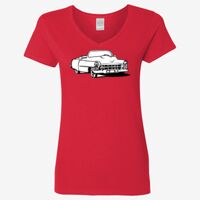 Ladies' Heavy Cotton™ V-Neck T-Shirt Thumbnail