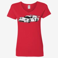 Ladies' Heavy Cotton™ V-Neck T-Shirt Thumbnail