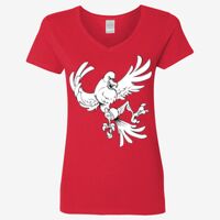 Ladies' Heavy Cotton™ V-Neck T-Shirt Thumbnail