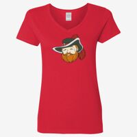 Ladies' Heavy Cotton™ V-Neck T-Shirt Thumbnail