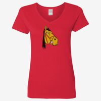 Ladies' Heavy Cotton™ V-Neck T-Shirt Thumbnail