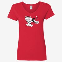 Ladies' Heavy Cotton™ V-Neck T-Shirt Thumbnail