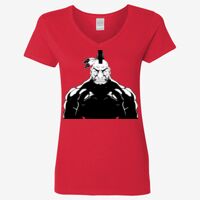 Ladies' Heavy Cotton™ V-Neck T-Shirt Thumbnail