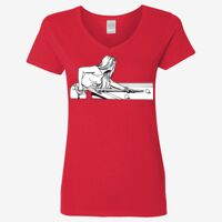 Ladies' Heavy Cotton™ V-Neck T-Shirt Thumbnail