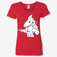 Ladies' Heavy Cotton™ V-Neck T-Shirt Thumbnail