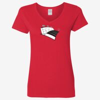 Ladies' Heavy Cotton™ V-Neck T-Shirt Thumbnail