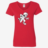 Ladies' Heavy Cotton™ V-Neck T-Shirt Thumbnail