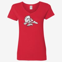 Ladies' Heavy Cotton™ V-Neck T-Shirt Thumbnail