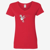 Ladies' Heavy Cotton™ V-Neck T-Shirt Thumbnail